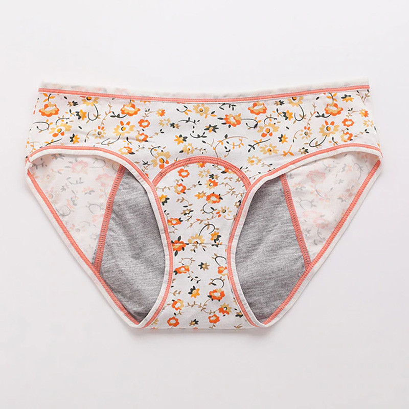 Фізіологічні труси для менструації Flower Помаранчевий XS