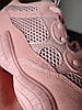 Кросівки під Yeezy пудра рожеві екозамша із сіточкою жіночі кеди кріпери 2023, фото 6
