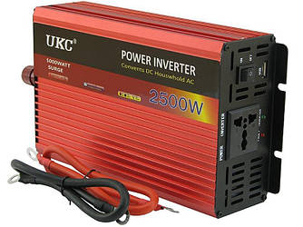 Перетворювач напруги AC/DC, інвертор UKC 12V-220V, 2500W