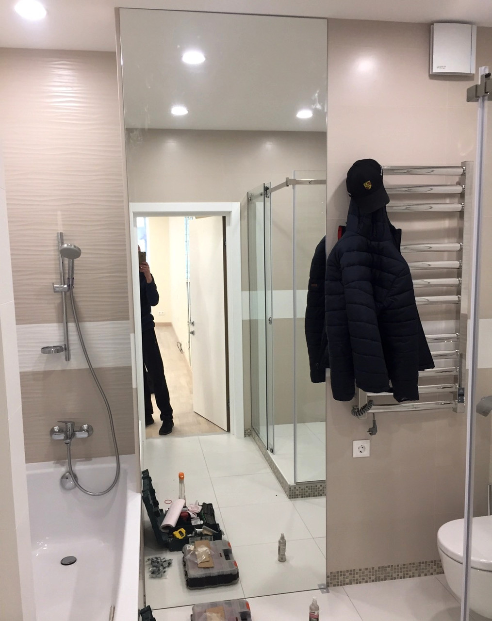 Стінова панель дзеркальна для ванни, фото 1