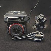 Автомобільний відеореєстратор з антирадаром та GPS X7 2 DVR 2в1 VG3 1080P чорний