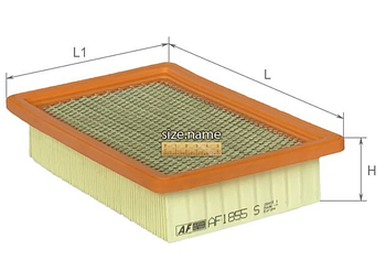 Фільтр повітряний AF 1855s ALPHA Filter для Hyundai SANTA FE (KG-6331)