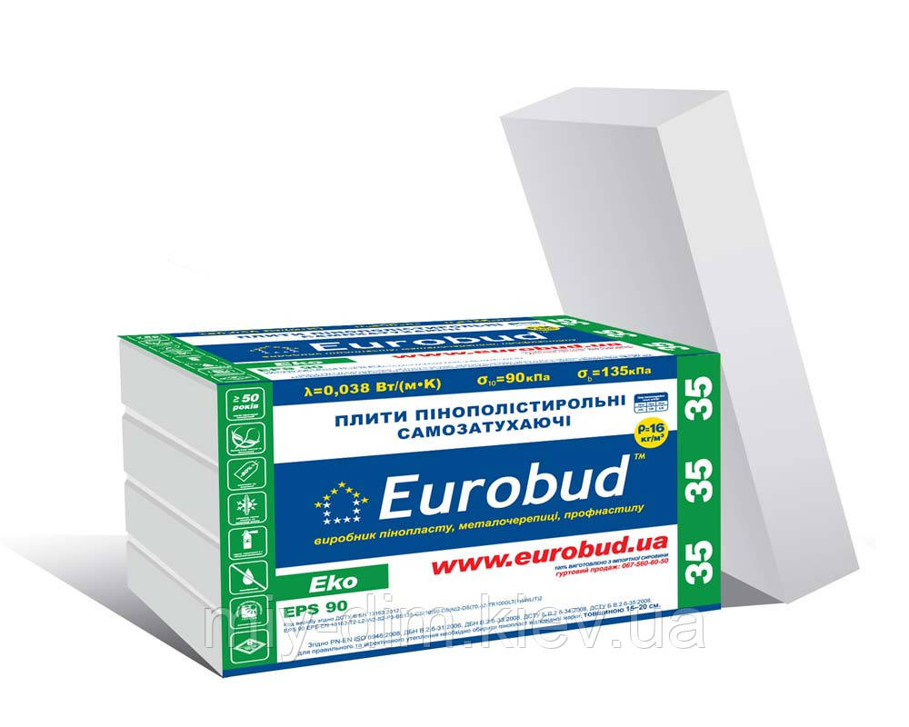 Пінопласт ПСБ-С М35/5 (12л.уп) EPS-70