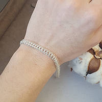 Серебряный браслет плетение Венеция, легкий 16.5 см