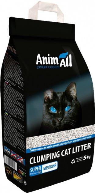 Наповнювач для котів Animall Бентонітовий комкуючий дрібна фракція, 5 кг, фото 1