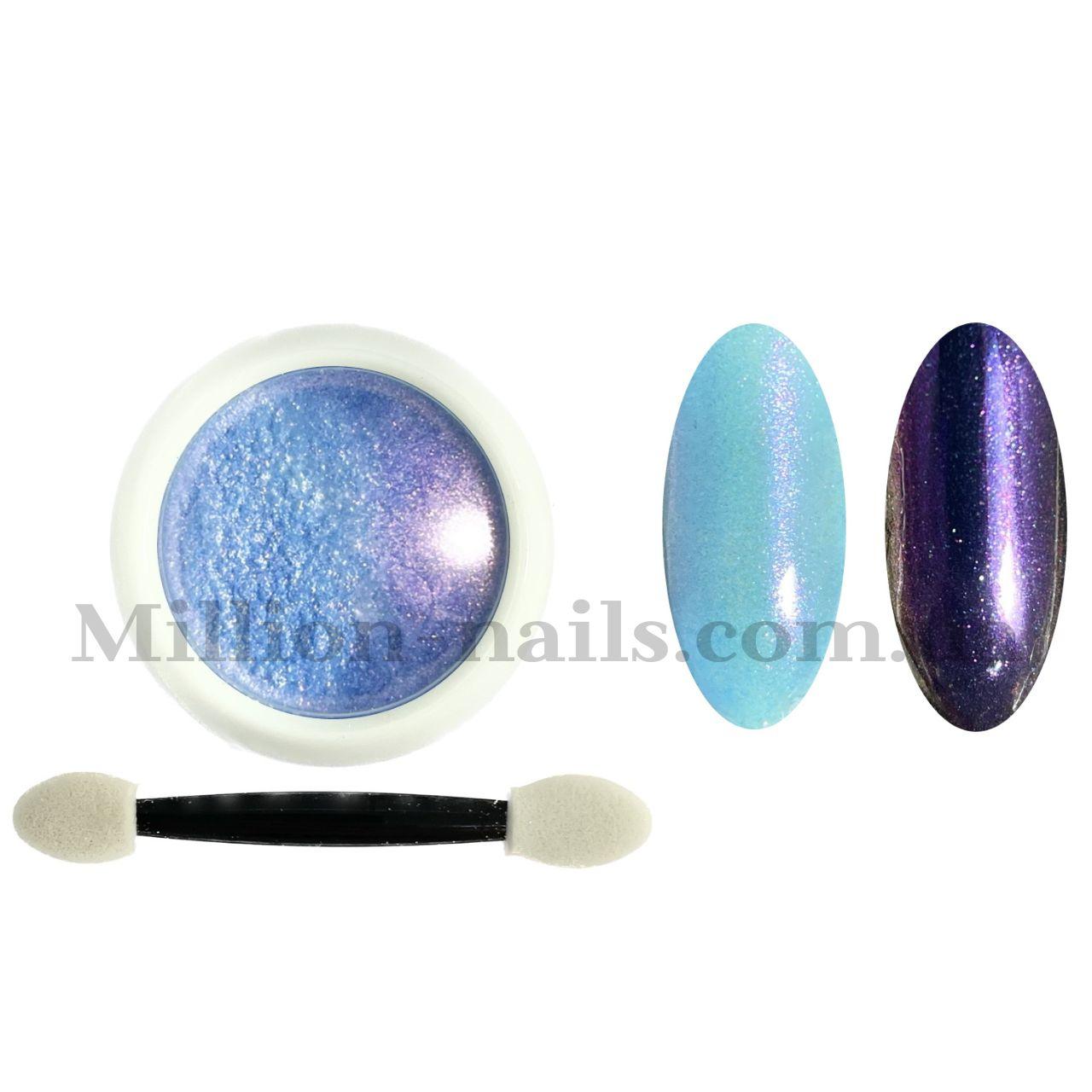 Новинка!Втирка для дизайну нігтів ,кольорові перли, №05 (синій), фото 1