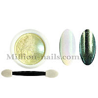 Новинка!Втирка для дизайну нігтів ,кольорові перли, №06 (лимонний)