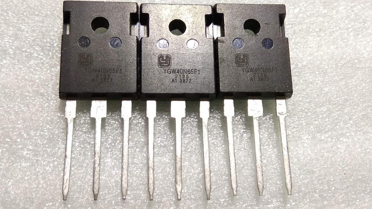 Транзистор IGBT YGW40N65F1 N-канальний 80A 650V TO247 (новий), фото 1