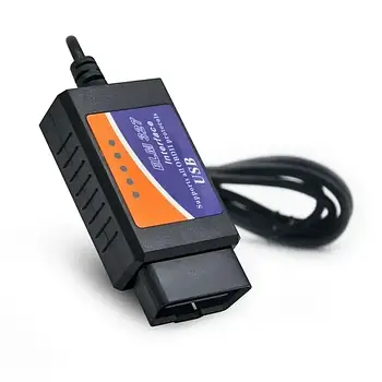 Діагностичний автомобільний сканер OBD ELM327 елм 327 USB 1.5 v OBDII обд 2 сканер юсб адаптер