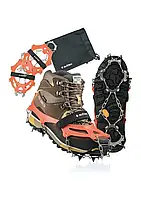 Ледоступы Outtec р.М (35-40) с ремешком оранжевый Противоскользящие накладки на обувь, антилёд шипованный