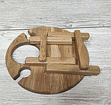 Винний столик ДУБ 30см, фото 2