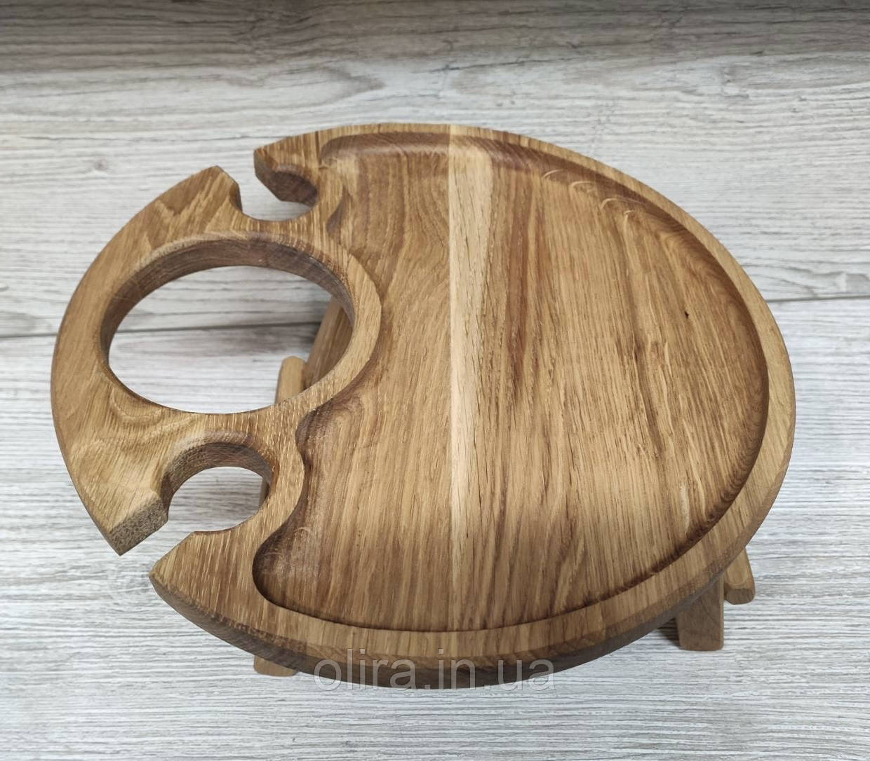 Винний столик ДУБ 30см, фото 1