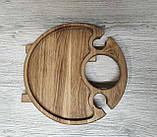 Винний столик ДУБ 30см, фото 3