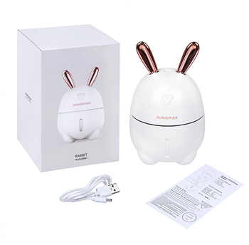 Зволожувач повітря та нічник 2в1 Humidifiers Rabbit 200 мл