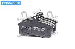 Колодка гальм. 2108 перед. (компл. 4шт.) (вир-во Intelli) D743E