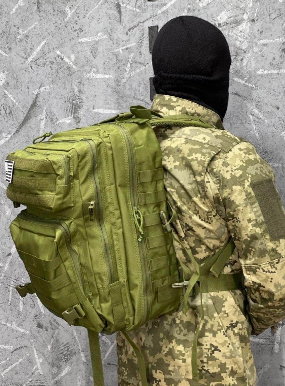 Купить Рюкзак военный 45 литров олива, сумка тактическая хаки для ...
