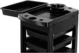 Перукарський візок столик тумба з чашею для фарби на коліщатках для майстра