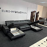 Новий шкіряний п-подібний диван Німеччина, фото 9
