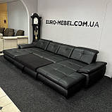 Новий шкіряний п-подібний диван Німеччина, фото 6