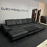 Новий шкіряний п-подібний диван Німеччина, фото 8
