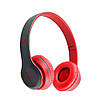 Бездротові Bluetooth навушники з мікрофоном, радіо, MP3, microCD, P47, Червоний / Гарнітура з MP3 плеєром, фото 4