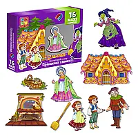 Гр Гра настільна "Магнітний театр. Пряникова хатинка" 3206-54/укр/ (12) "Vladi Toys"