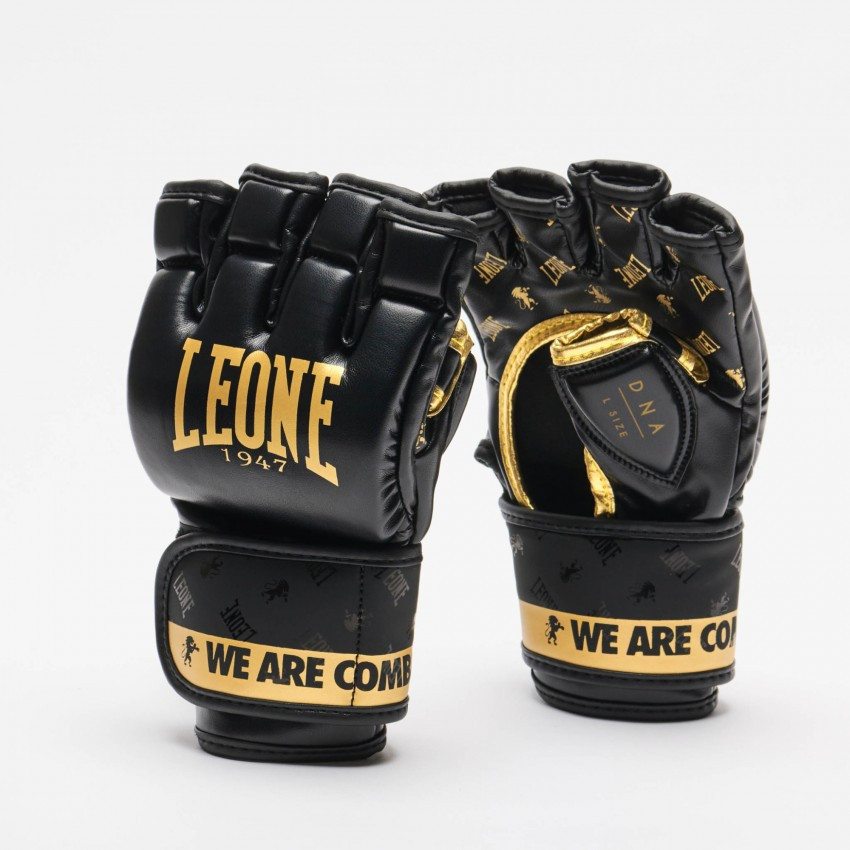 Перчатки для MMA шкіряні Leone DNA Black M