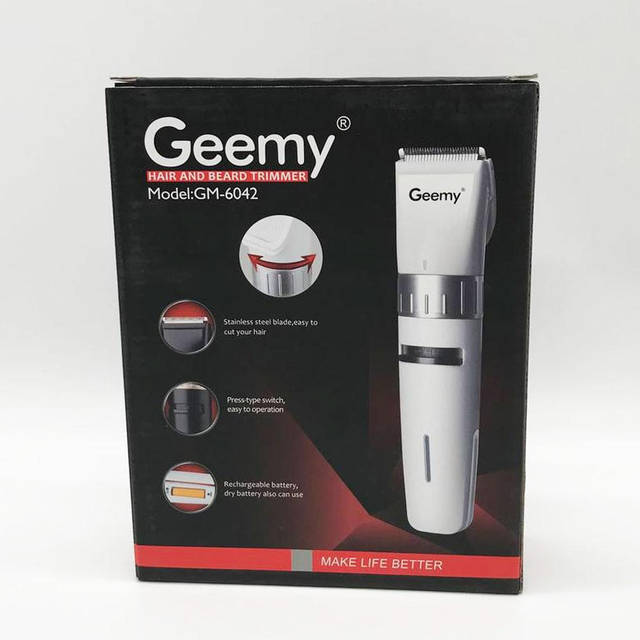 Машинка для стрижки с индикатором зарядки Geemy GM-6042