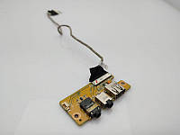 Плата USB / Audio (USB / Audio Port Board)Asus G73s P/N 69N0H3A10D02