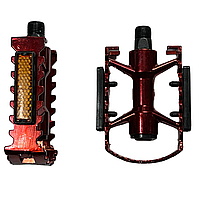 Педали V07 алюминиевые красный