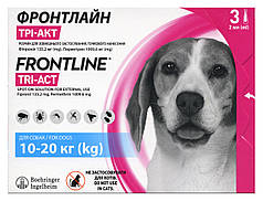Краплі на холку Boehringer Ingelheim (Merial) Frontline Tri-Act M для собак 10-20 кг (піпетки 3*2 мл)