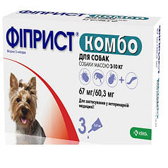 Фіприст комбо 0,67мл для собак 2-10 кг,1уп.