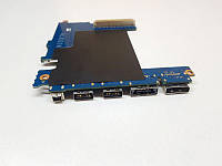 Плата USB/eSATA/Firewire/SD Port Board HP EliteBook 8770w P/N 6050a247960