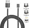 Магнітний кабель USB — microUSB/Lightning/Type-C, фото 3