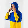 Патріотична Толстовка на флісі прапор України, унісекс, Розмір XS-2XL, Жовто-синій / Худі з капюшоном XS, фото 2