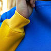 Патріотична Толстовка на флісі прапор України, унісекс, Розмір XS-2XL, Жовто-синій / Худі з капюшоном XS, фото 10