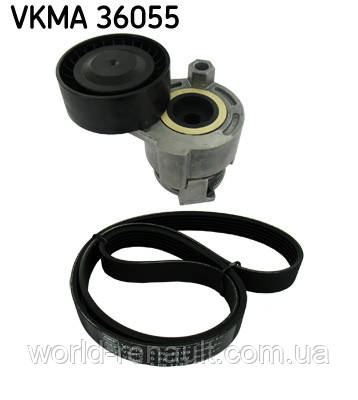 SKF VKMA 36055 — Комплект ременя генератора на Рено Доккер, Дачія Докер 1.5dci K9K