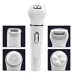 Багатофункціональний епілятор Beauty Tools Kit 5 в 1 з насадками / Акумуляторний жіночий масажер