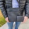 Чоловіча плетена сумка з натуральної шкіри + чоловічий шкіряний гаманець, подарунковий набір для чоловіків(PS), фото 2