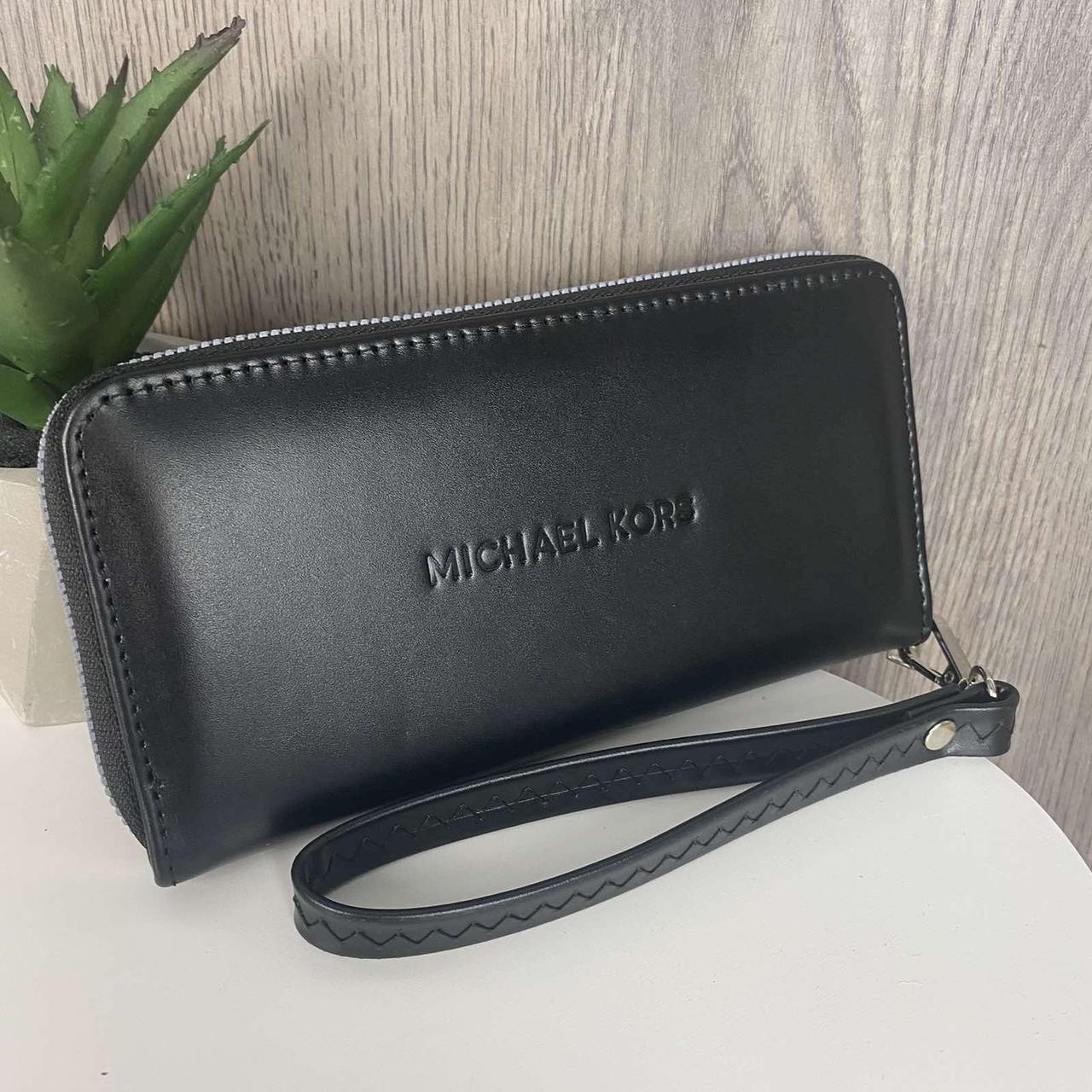 Жіночий шкіряний клатч гаманець у стилі Майкл Корс натуральна шкіра, фото 1