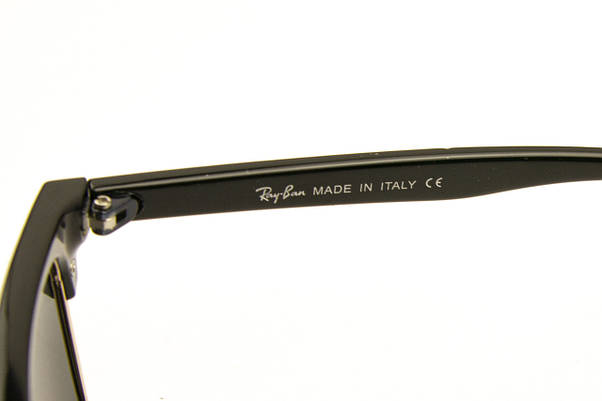 Сонцезахисні окуляри RAY BAN Clubmaster поляризаційні UV400 (арт. P7927) чорні/чорні завушники, фото 6
