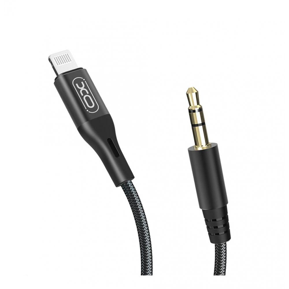 Аудіокабель XO NB155 Lightning - AUX 3.5мм black, фото 1