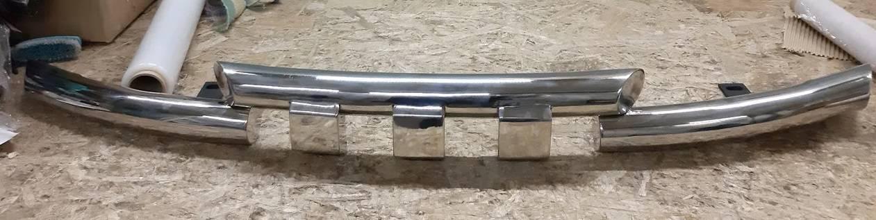 Захист на бампер Труба з кликами з неіржавкої сталі Грандер на Jeep Compass 2011+, фото 1