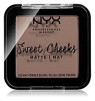 Рум'яна NYX Professional Makeup Sweet Cheeks Blush Matte SO TAUPE