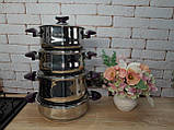 Набір кухонного посуду з 8 (4/4) предметів, O.M.S.Collection (Туреччина), арт. 1036, цв.ружок фіолетовий, фото 7