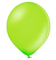 Воздушные шары (30 см) 10 шт, Польша, цвет - салатовый (металлик)