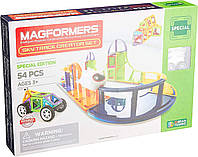 Magformers Sky Track 54Pc Set 799013 STEM STEAM Магформерс Небесний трек Магнітний Конструктор дитячий