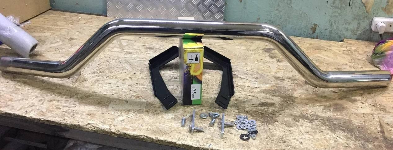 Захист на бампер Труба задня хвиля D60 з неіржавкої сталі на Mercedes Sprinter W901/W905 1995-2006, фото 1