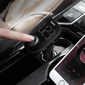 Автомобільний FM-трансмітер з Bluetooth-модулятор HOCO "E45" з функцією заряджання