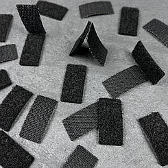 Ліпучка текстильна 2х4 см чорна (100 шт)